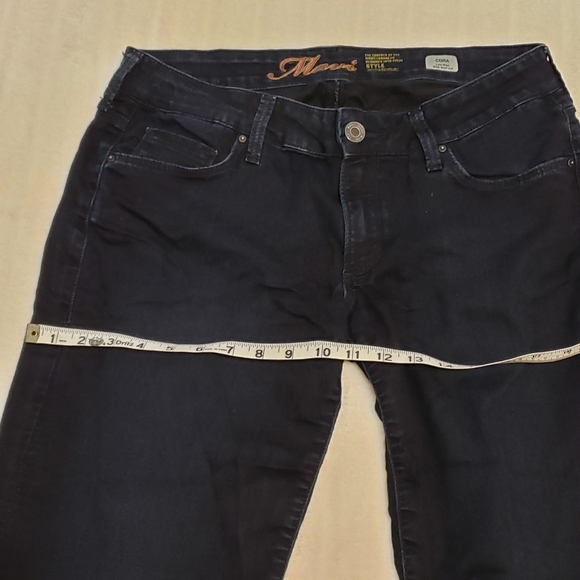 Mavi Cora Low Rise Wide Leg Boot Cut Dark Wash Jeans - Picture 14 of 16